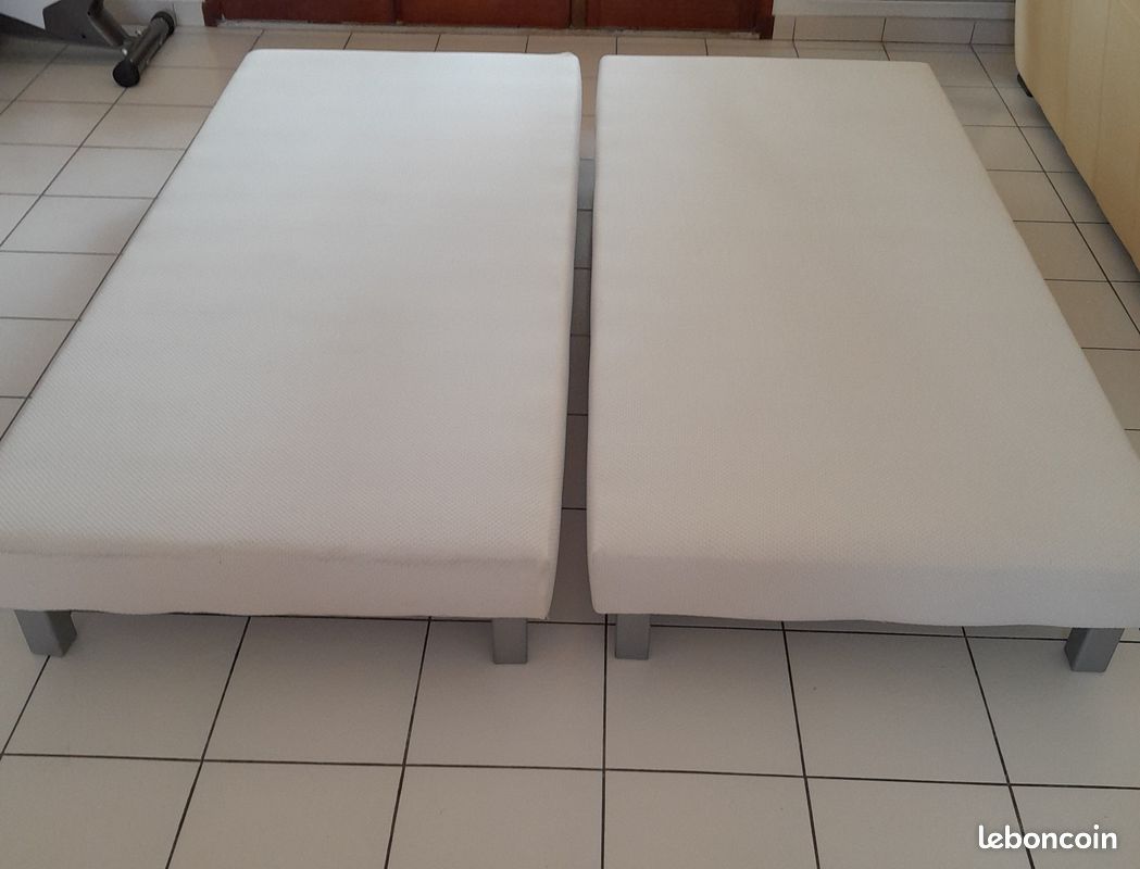 Sommier tapissier 2X90X200 cm (image 1)