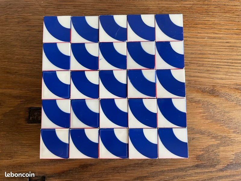 Puzzle Cube Psychédélique Puzlasco - Vintage 70's Design Rétro N°6 - Rare