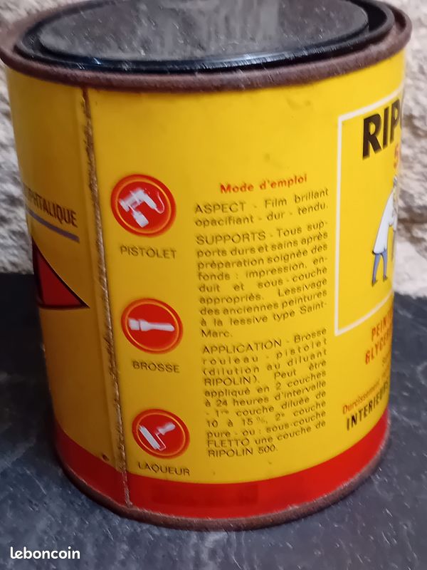 Ancien pot de peinture ture RIPOLIN (image 5)