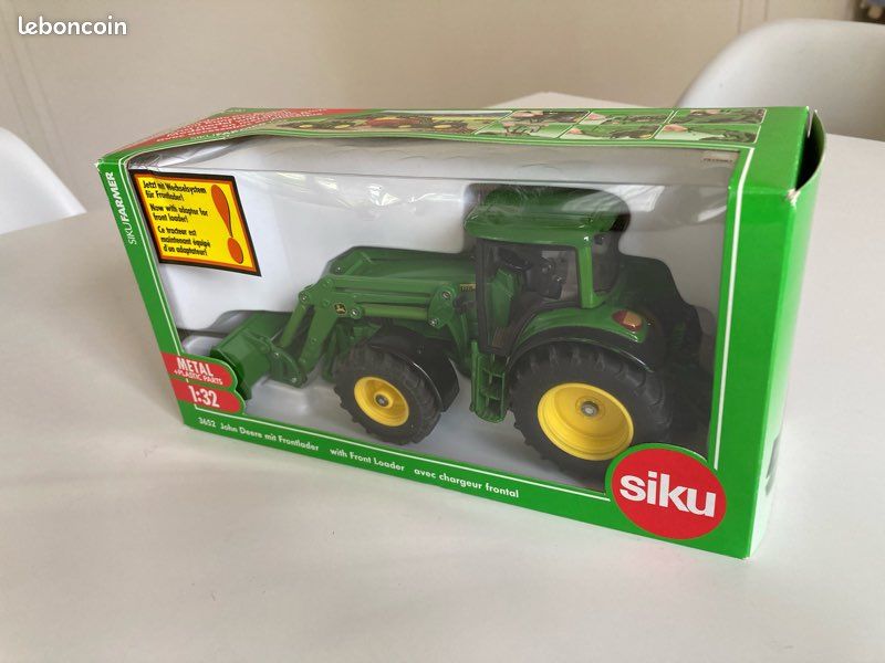 Tracteur Miniature Siku John Deere 6820 Avec Chargeur Frontal - Échelle 1/32 - Occasion