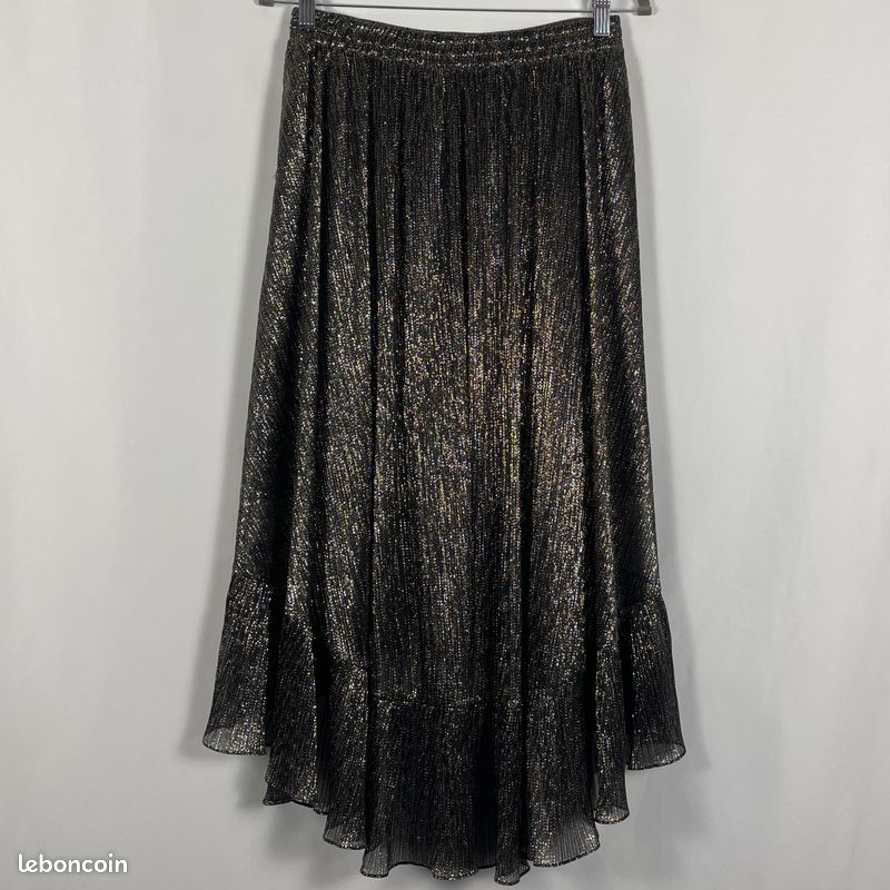 Topshop - Jupe asymétrique à sequins - Argenté | ASOS