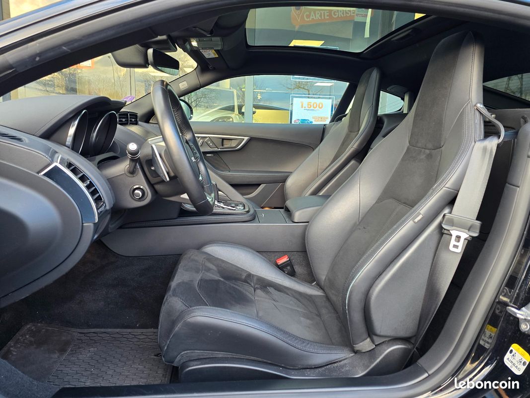 JAGUAR F-TYPE 3.0 V6 SURALIMENTE 380CH R-DYNAMIC AWD MERIDIAN/TOIT PANORAMIQUE/IMMAT Fr (image 11)