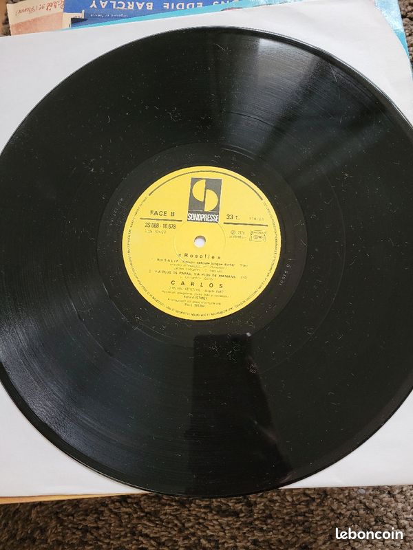 Disque vinyle 33T Carlos (image 4)