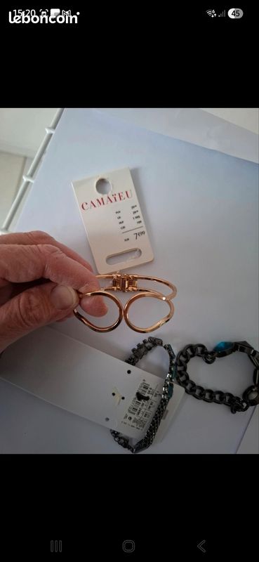 Lot de bijoux fantaisies 2 Neuf avec étiquette 1 Neuf sans étiquette (image 4)