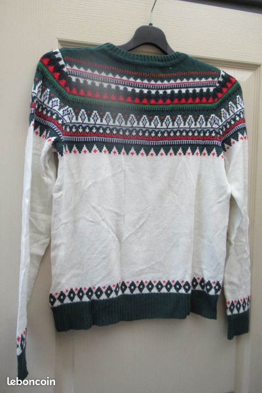 Pull H&M Gris Col Rond - Taille S - Occasion Très Bon état - Pour Femme - Style Casual