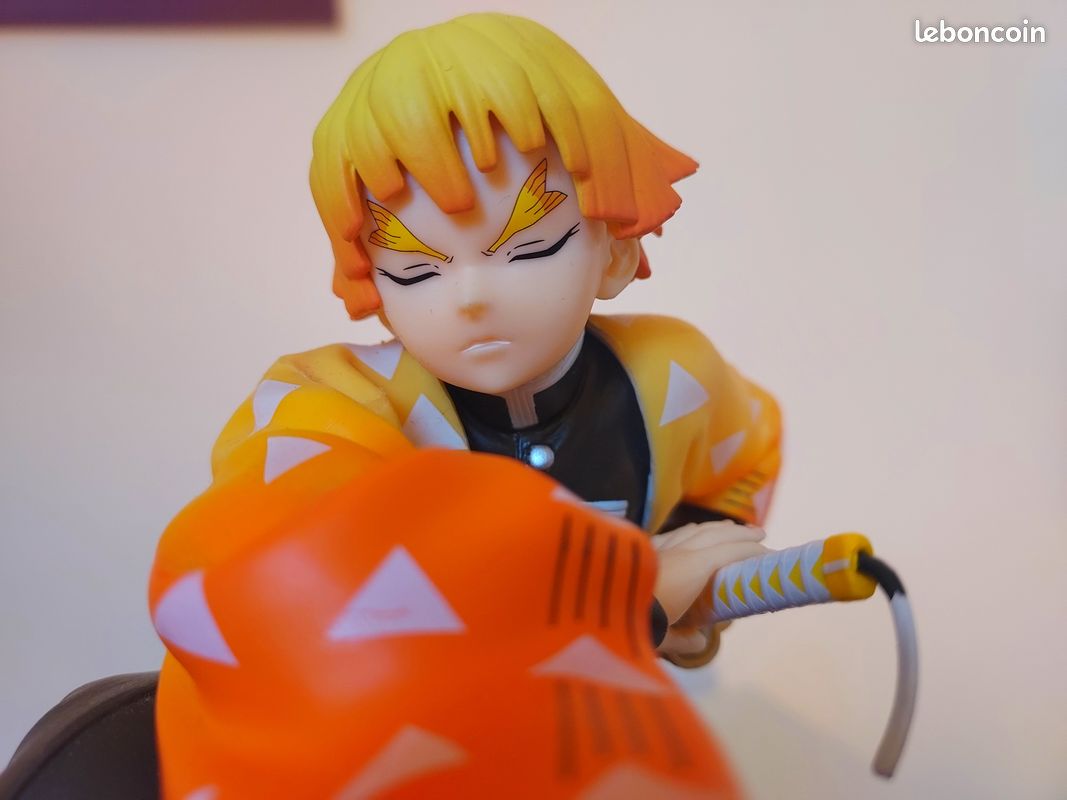 Figurine Kimetsu No Yaiba De 21cm Personnage De Dessin Animé Tueur De Demons Agatsuma Zenitsu Breath Of Thunder Jouets D Action Kamado Tanjirou
