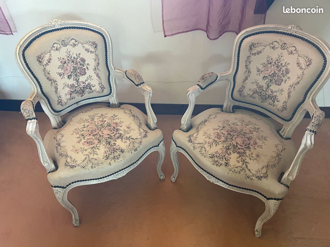 Paire de fauteuils bergères (image 1)