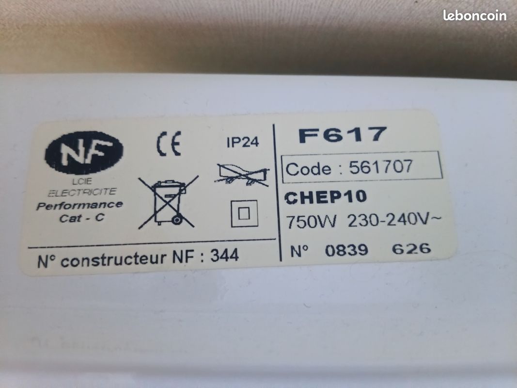 Convecteur électrique 750 watts (image 3)