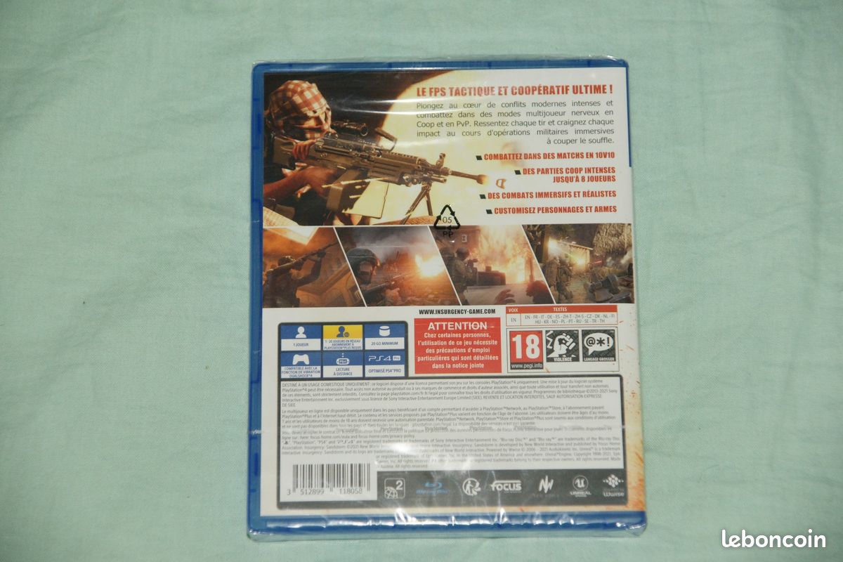 Jeu Insurgency Sandstorm - Version Physique PS4 / PlayStation 4 - Neuf Sous Blister Scellé