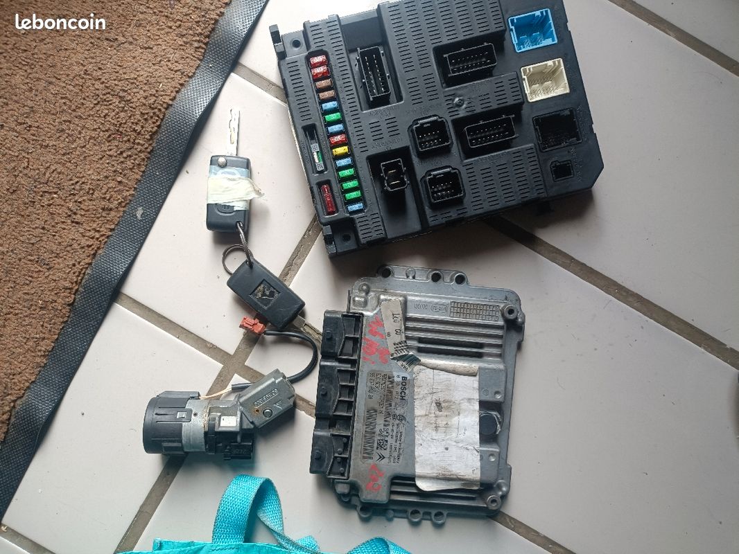 Kit démarrage Peugeot 207 1.6 HDI 90 cv calculateur EDC16C34 0281012467 BSI Valeo BSI 2004 P080