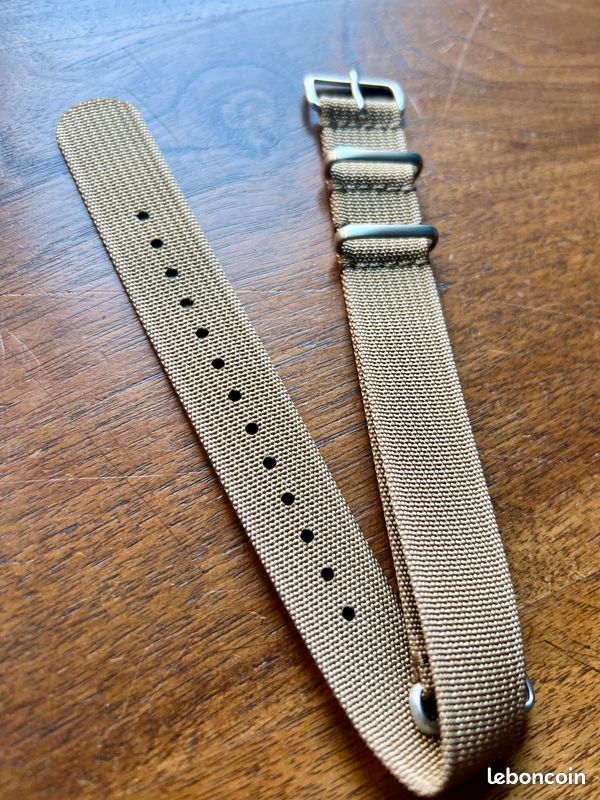 Bracelet de montre NATO 22mm KAKI nylon