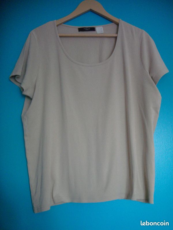 Tee-shirt beige LA REDOUTE CREATION T 50 (image 2)