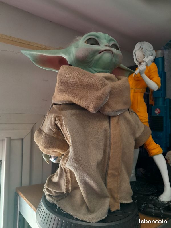 Echange ,Star Wars Mandalorian: The Child Grogu Life-Size figure Sideshow statue 1:1 Now (image 1)
