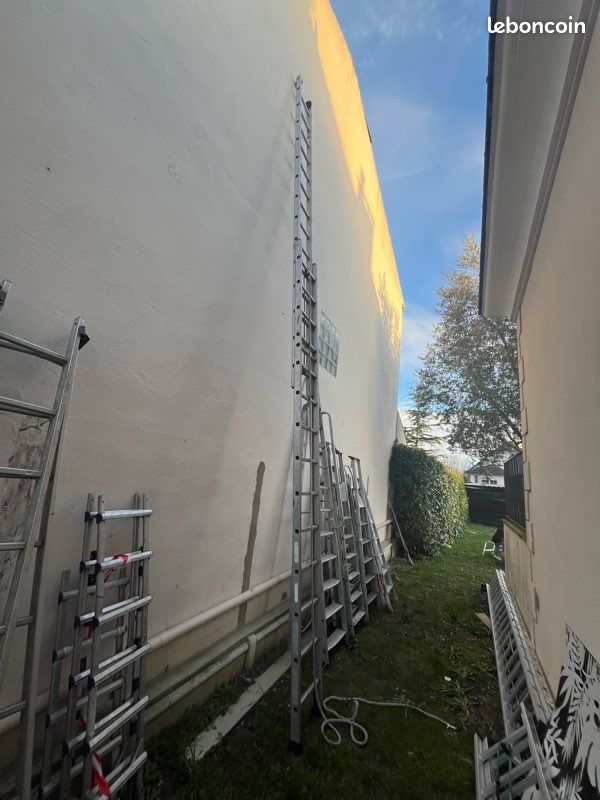 Échelle pro coulissante tubesca 7 mètre 2 plans brins 2 x 14 marches (image 3)