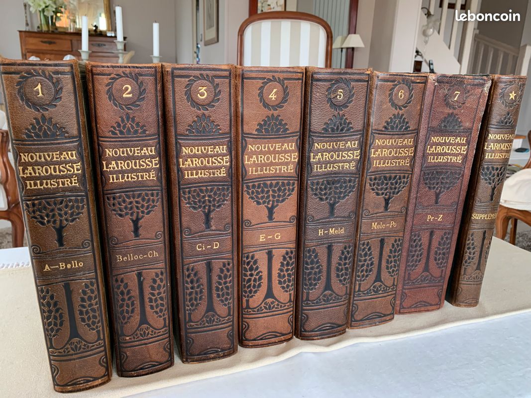 Ancien 8 volumes Dictionnaire universel Encyclopédique Larousse Illustré (image 7)