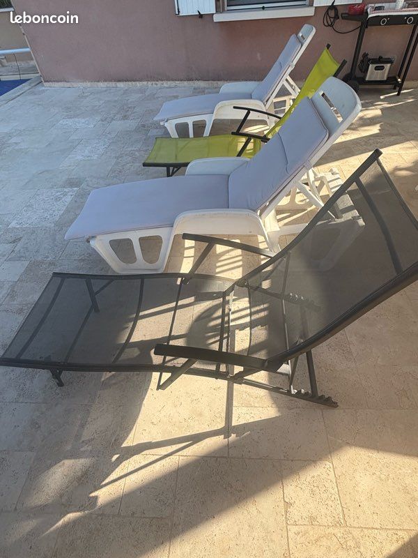Vends 4 chaises longues terrasse (image 4)