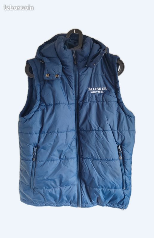 Veste doudoune sans manches avec capuche Vêtements