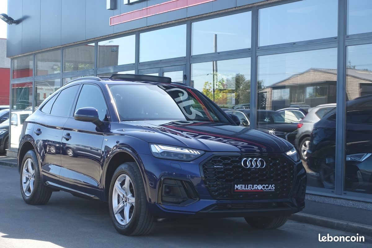 Q5 Sportback 50 Tfsi e S-Line Quattro S-Tronic Hybride Rechargeable 265ch Virtual cockpit/Cuir nappa sport chauffant/Toit ouvrant/Grd Gps/Carplay/Caméra/Hayon électrique/Attelage/1*Main/Garantie 12 mo (image 4)