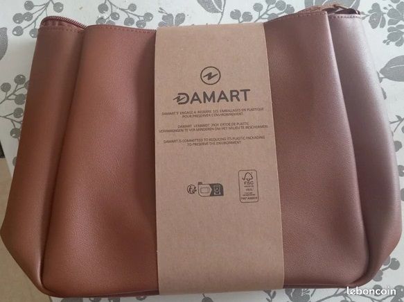 Sac Bandoulière Femme Nathalie Andersen, Simili Cuir Marron Clair, 23x21 Cm, Neuf Sans étiquette