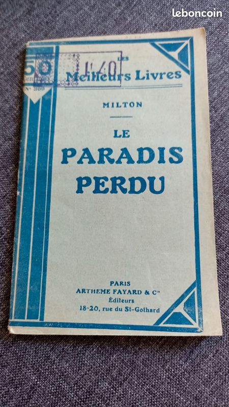 Le paradis perdu Milton (image 1)