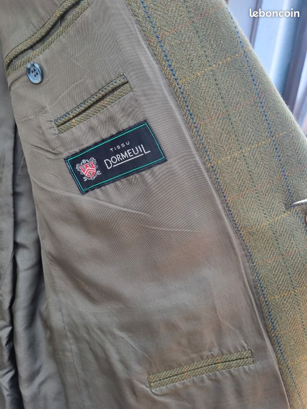 Veste homme marron clair taille XXL woolmark pur Laine vierge (image 3)