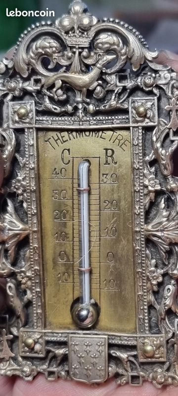 Rarissime thermomètre Ancien Croix en Or (image 8)