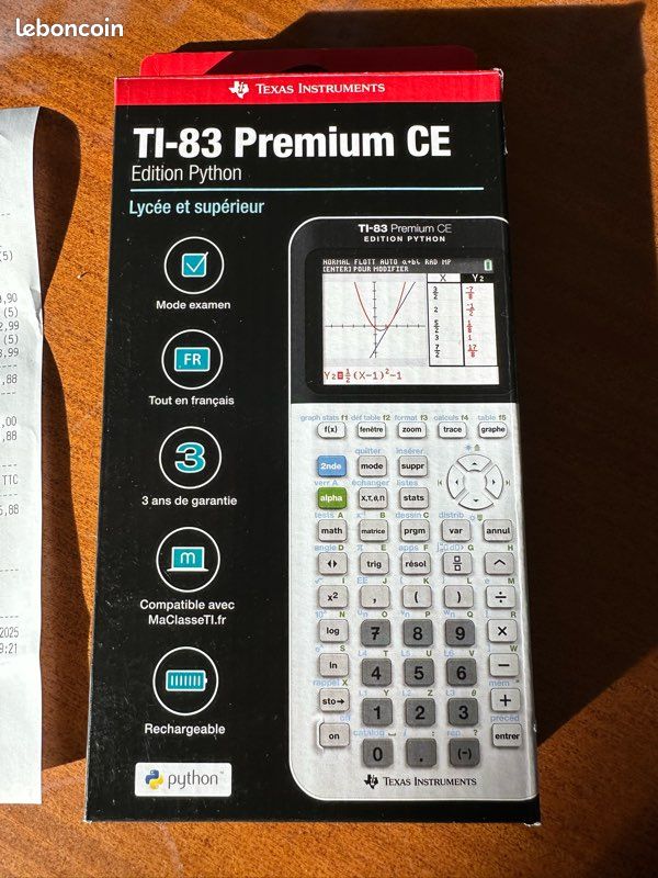 Autres électronique Calculatrice ti-83 premium CE édition Python neufs et occasi Autres électronique Calculatrice ti-83 premium CE édition Python neufs et occasi