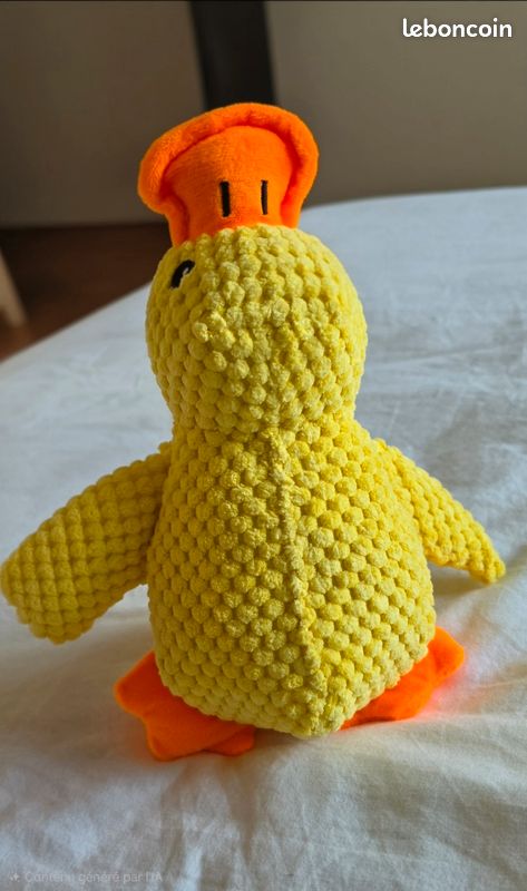 Peluche/ jouet pour chien En forme de canard jaune (image 2)