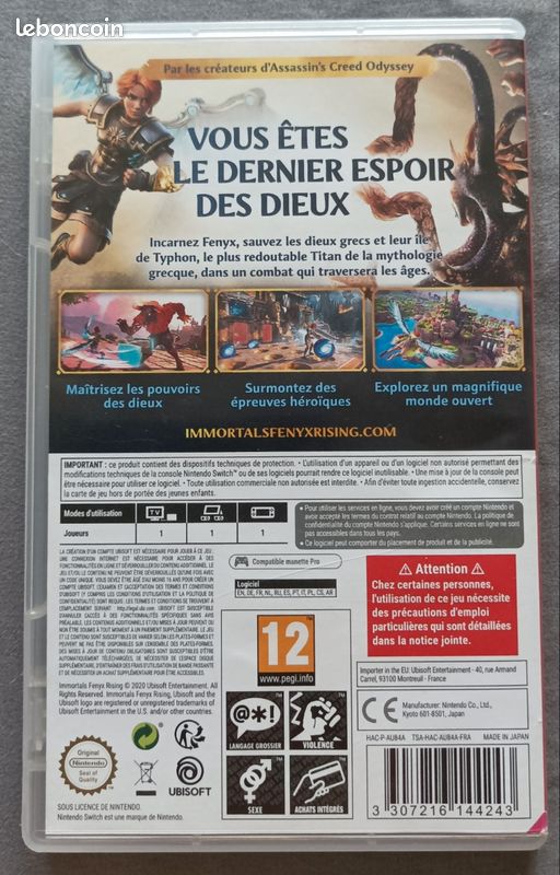Immortals Fenyx Rising jeu console switch Nintendo Ubisoft (image 3)