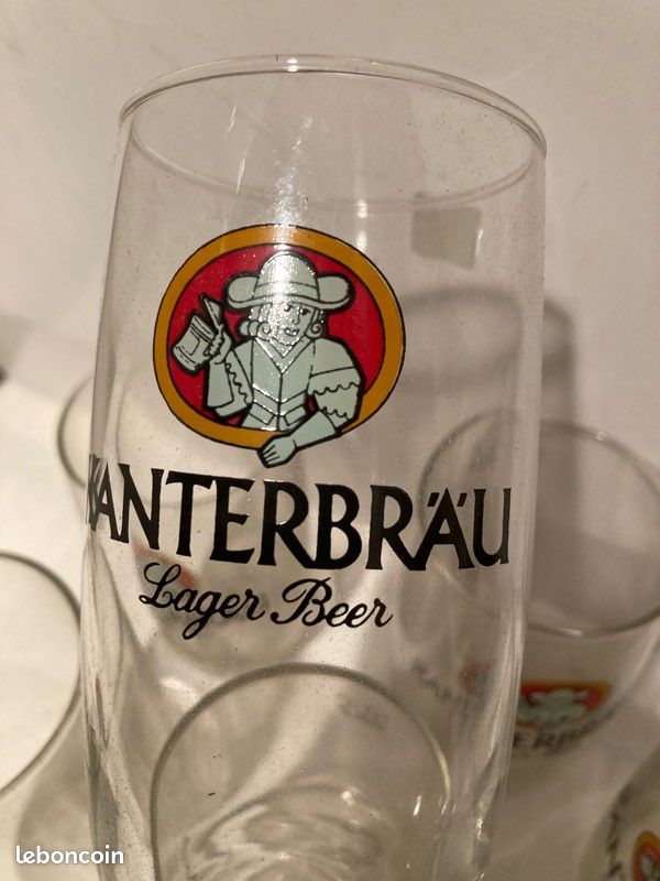 6 verres à bière KANTERBRÄU Neufs (image 1)