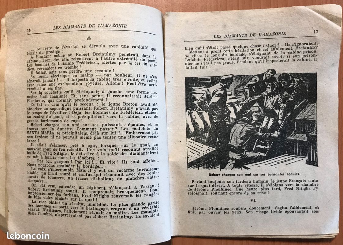 Petits romans d'Aventures : Les diamants de l'Amazonie ©1950 (image 2)