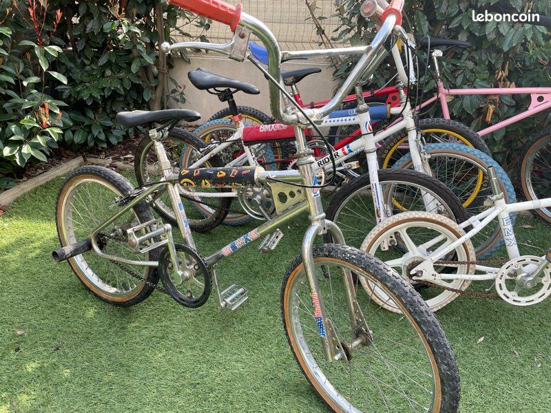 Jeu De Plaquettes BMX Cherry Coke Vintage Années 80 - NOS (New Old Stock), Blanc