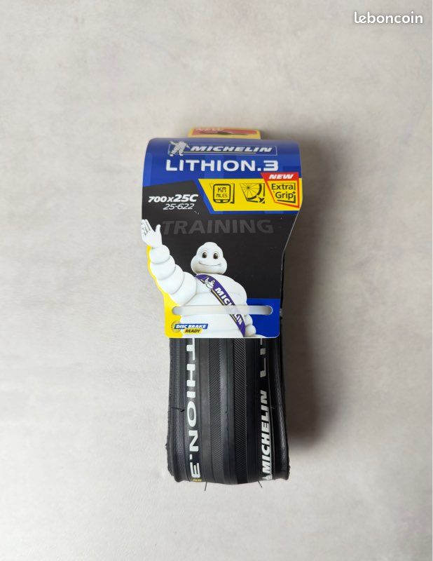 Paire De Pneus Vélo Route Michelin Lithion 3 700x23c, Pliants, Adhérence Renforcée