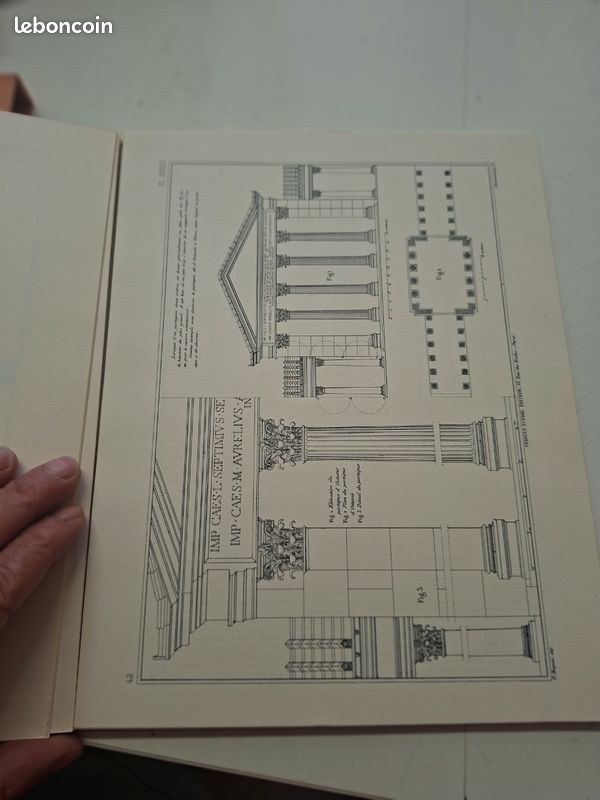 3261D: Pierre Esquie Traite Elementaire D Architecture 76 Planches Portfolio Complet (image 7)