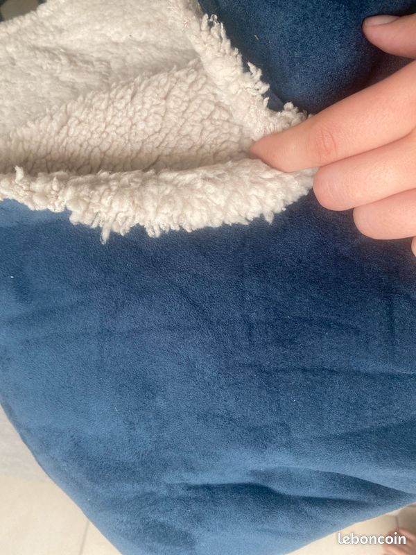 Coupon de tissu nubuck doublé Sherpa (image 1)