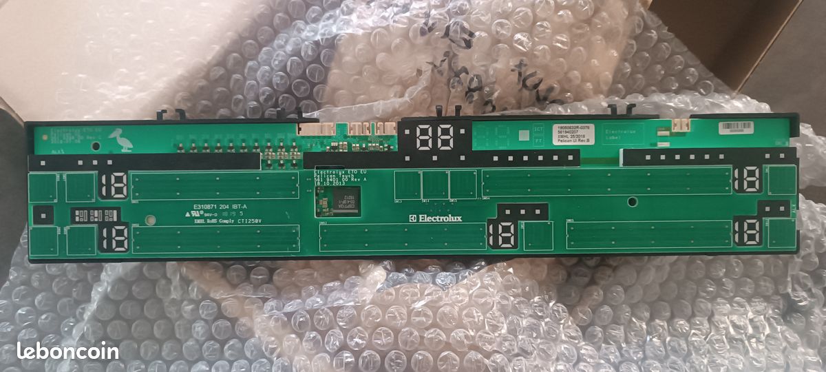 Module d'affichage d'origine ELECTROLUX, ARTHUR MARTIN ELECTROLUX 1380024461