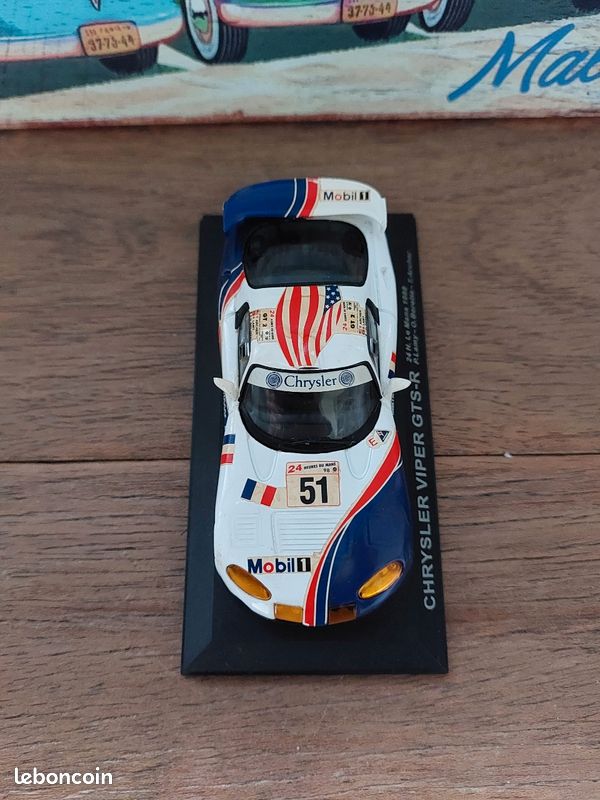 Dodge Viper GTS-R Minichamps 1/43 – Le Mans 1998 – N°55 United Colour – Très Bon état