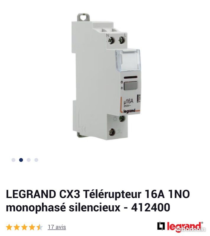 Télérupteur Ancien AS – Interrupteur Marche/Arrêt – Occasion