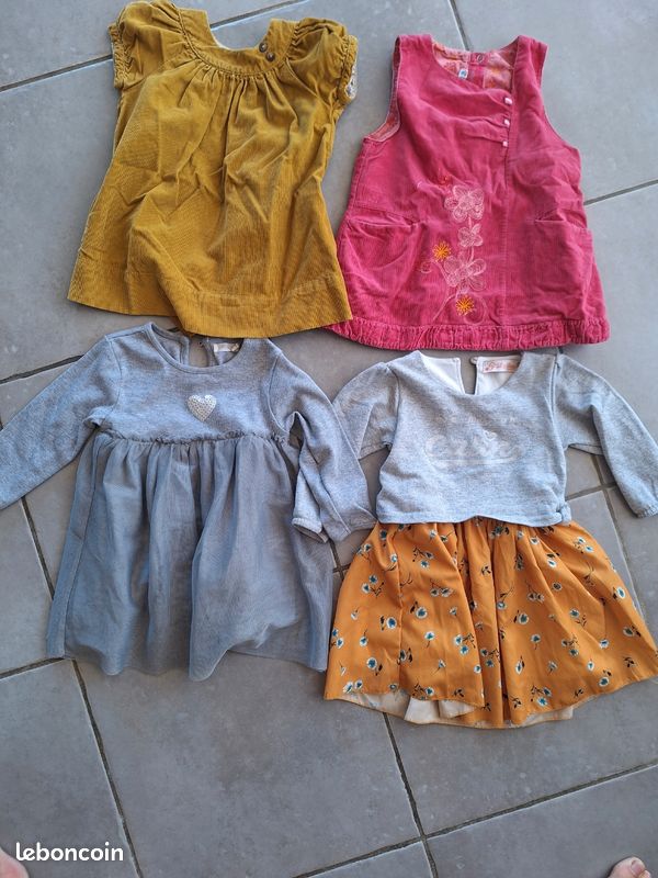 Lot 4 robes 18 mois (image 1)
