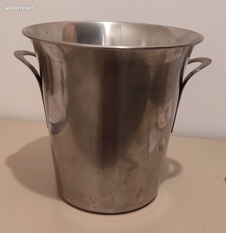 Seau à champagne vintage en inox Guy Degrenne | Selency