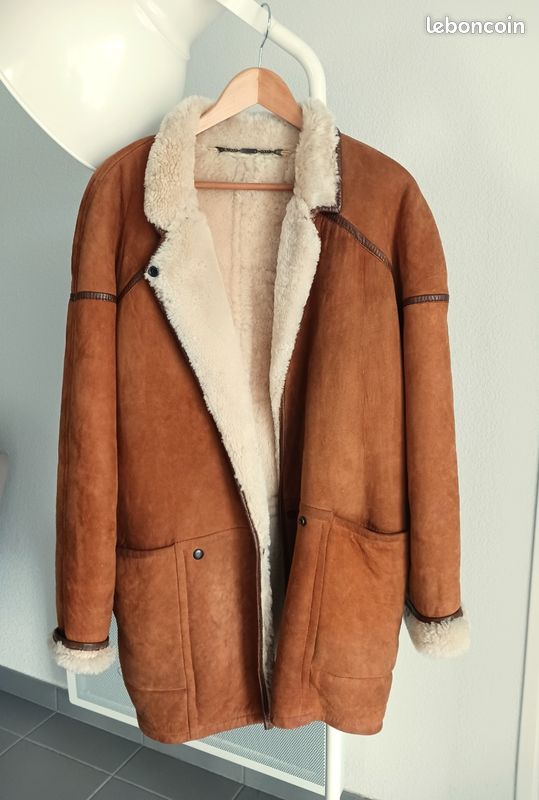 Manteau En Mouton Mac Douglas Pour Femme – Taille 42, Vintage, Couleur Noir