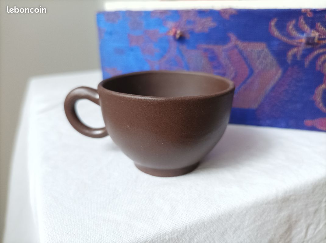 Théière YIXING + 4 tasses (Poem) (image 5)