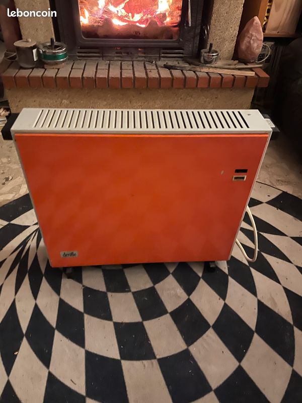 Radiateur vintage 1970 deville orange (image 1)