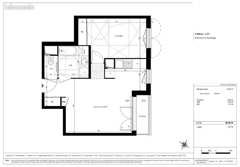 Appartement a louer chilly-mazarin - 2 pièce(s) - 45 m2 - Surfyn