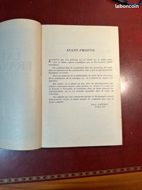 Dictionnaire Gaffiot Abrégé Latin-Français - NEUF Sous Blister