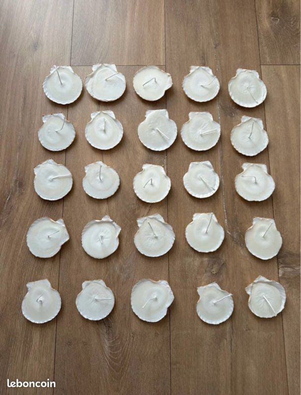 Lot 25 bougies coquillage (image 1)