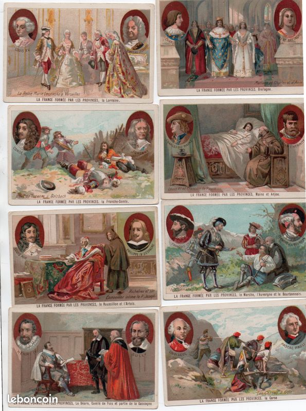 Chromos " la France formée par les provinces " (image 1)