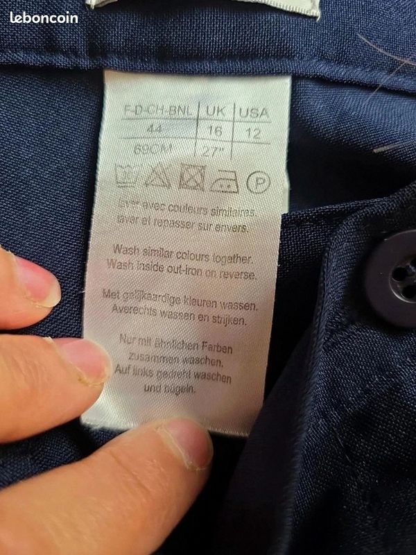 Pantalon de tailleur femme damart bleu marine taille 44 (image 4)