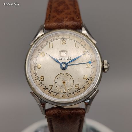 Mouvement De Montre Mécanique Vintage Benrus BB 14 - Pour Pièces Ou Réparation, Occasion