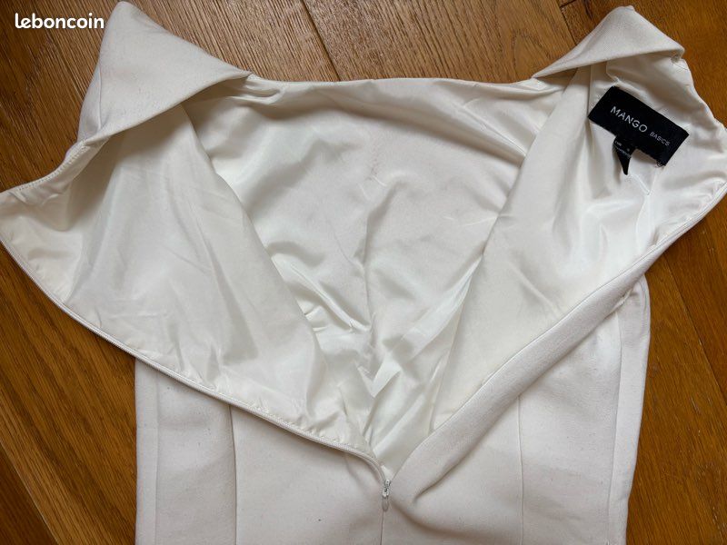 Robe blanche crème taille S parfait état (image 4)
